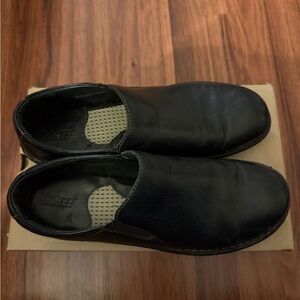 Born Women’s Dark Leather Slip-On Loafers